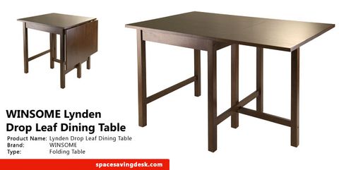 Winsome Lynden Drop Leaf Dining Table Review | Space Saving Desk regarding Winsome Wood Lynden Drop Leaf Dining Table